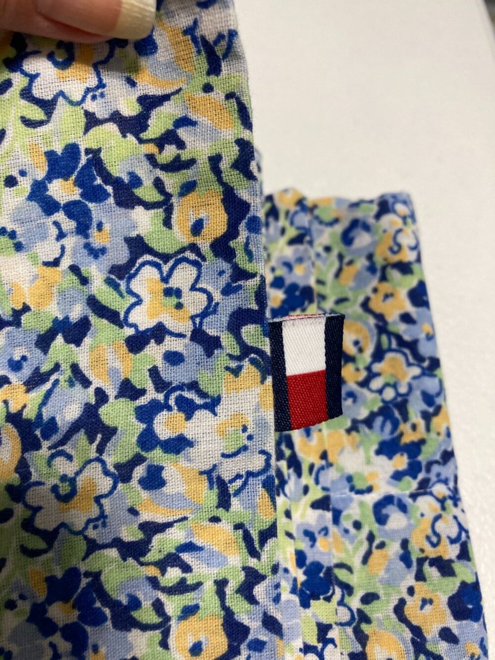 TOMMY HILFIGER Elizabeth Anne Floral Cotton Standard Pillow Sham Set of 2 Blue - Picture 5 of 9